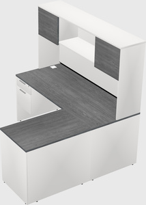 L-shaped office desk