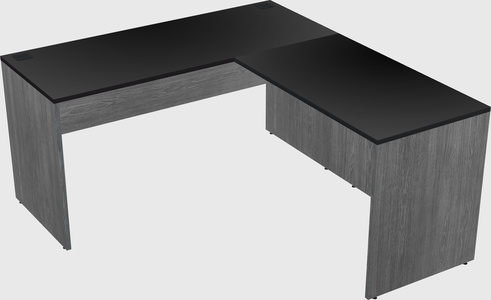 L-shaped office desk