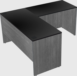 L-shaped office desk