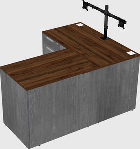 L-shaped office desk