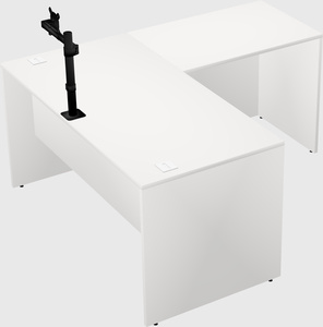 L-shaped office desk
