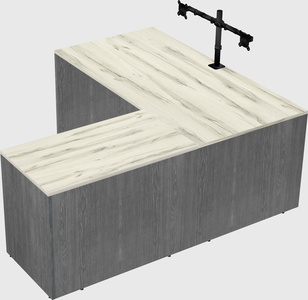 L-shaped office desk