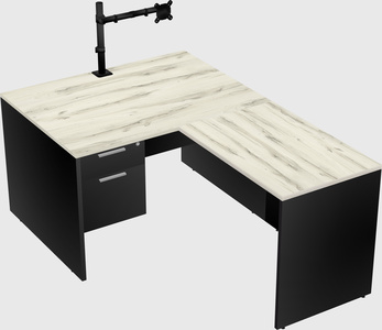 L-shaped office desk