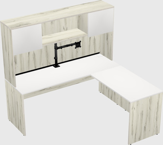 L-shaped office desk