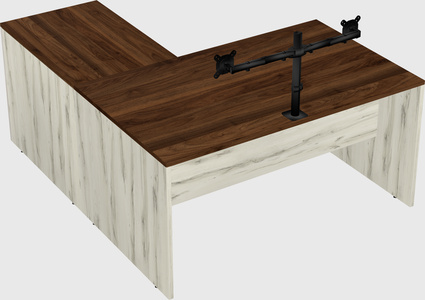 L-shaped office desk