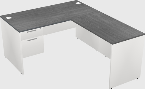 L-shaped office desk