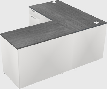 L-shaped office desk