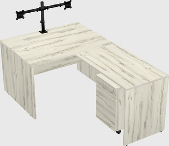 L-shaped office desk
