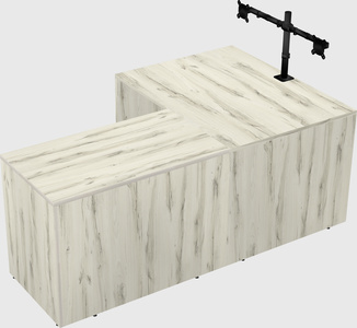 L-shaped office desk
