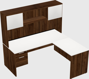 L-shaped office desk