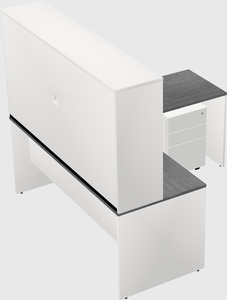 L-shaped office desk