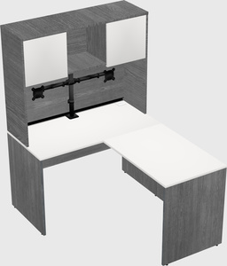 L-shaped office desk