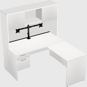 L-shaped office desk