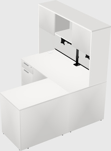 L-shaped office desk