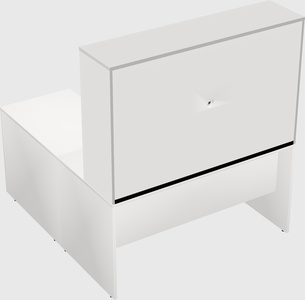 L-shaped office desk