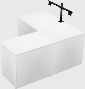 L-shaped office desk