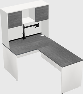 L-shaped office desk