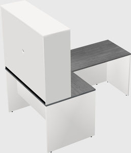 L-shaped office desk