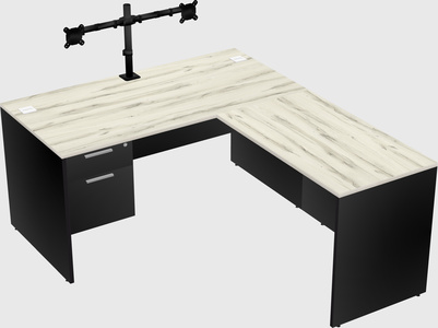 L-shaped office desk