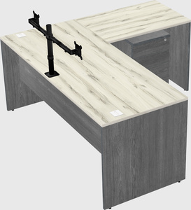 L-shaped office desk
