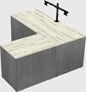 L-shaped office desk
