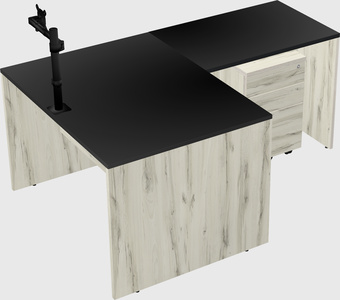 L-shaped office desk
