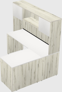 L-shaped office desk