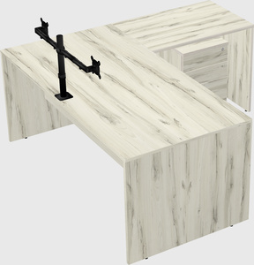 L-shaped office desk