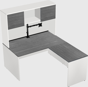 L-shaped office desk