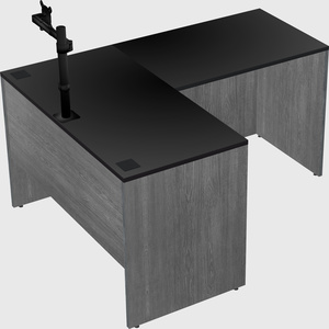 L-shaped office desk