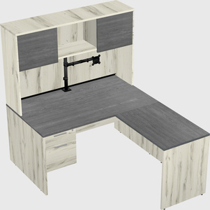 L-shaped office desk