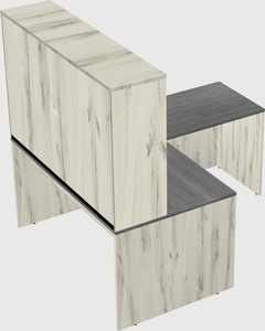 L-shaped office desk