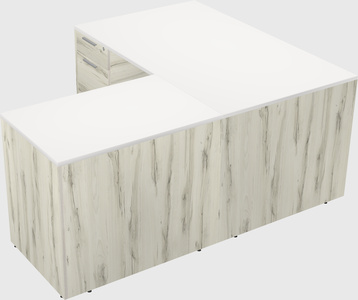 L-shaped office desk
