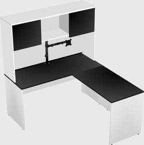 L-shaped office desk