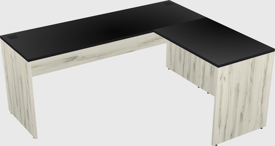 L-shaped office desk
