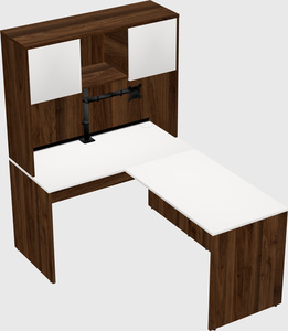 L-shaped office desk