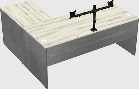 L-shaped office desk