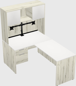 L-shaped office desk