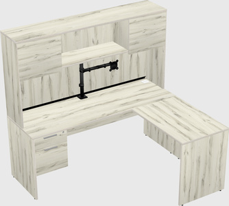 L-shaped office desk