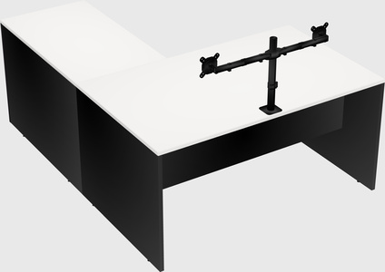 L-shaped office desk