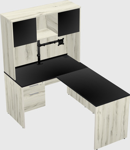 L-shaped office desk