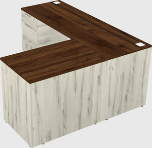 L-shaped office desk