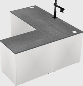 L-shaped office desk