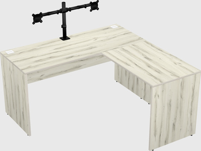 L-shaped office desk