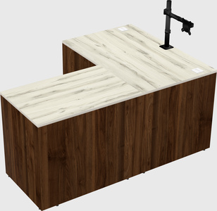 L-shaped office desk
