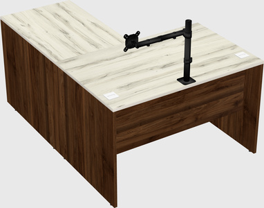 L-shaped office desk