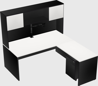 L-shaped office desk