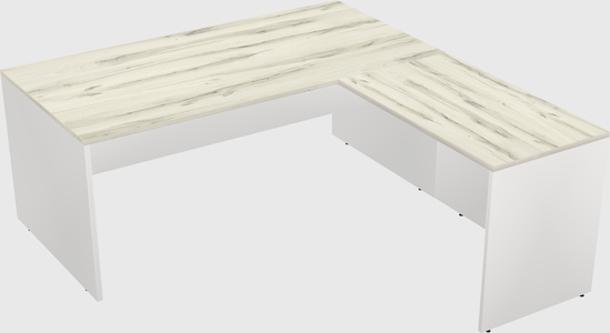 L-shaped office desk