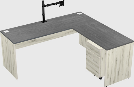 L-shaped office desk