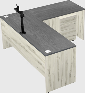 L-shaped office desk